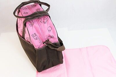 Pink Larger Baby Diaper Nappy Changing mat Mommy Tote Handbag Bag US Seller 2