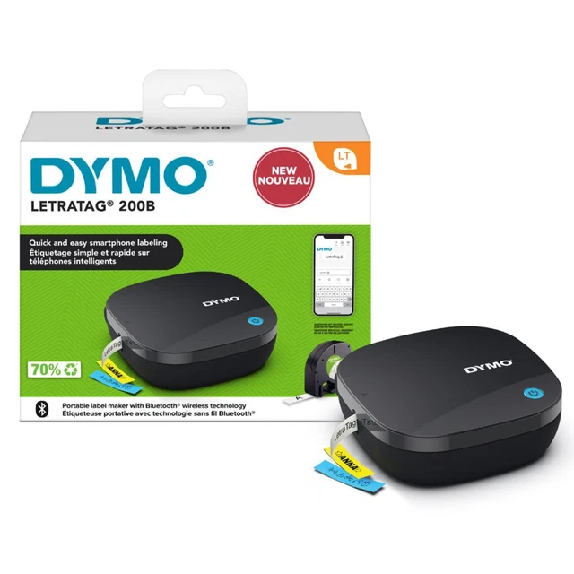 DYMO LetraTag LT-200B Bluetooth schwarz App-gesteuert! 2172855 (3026981728556)