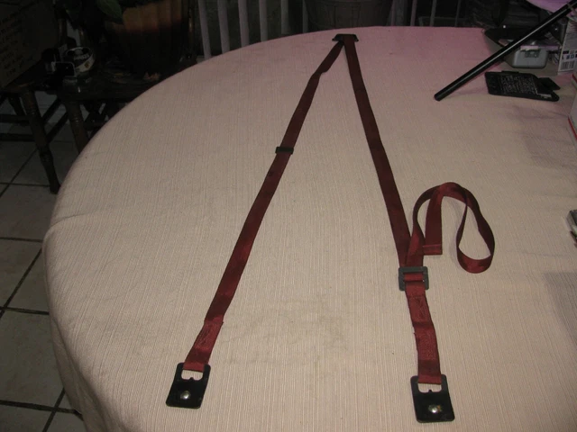 1979 - 1983 Datsun Nissan 280ZX T-Top Cargo Hold Straps maroon  OEM