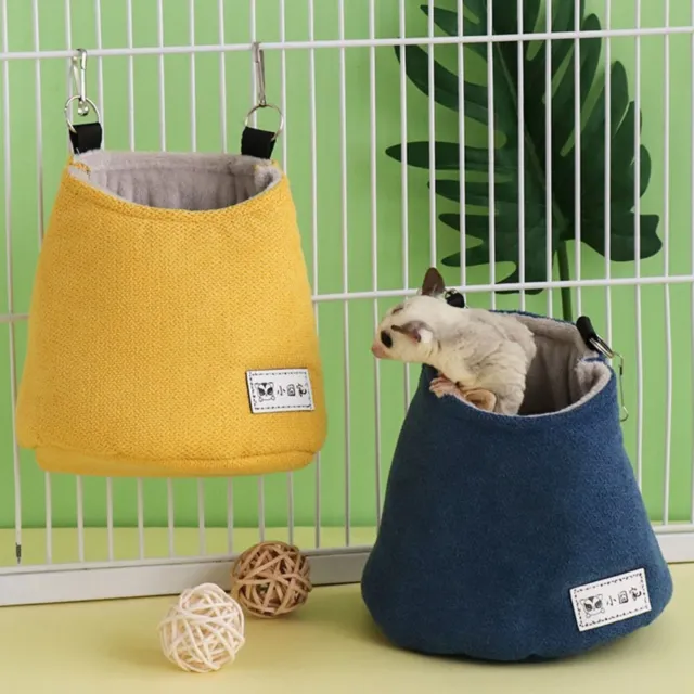 Opening Winter Sugar Glider Pouch Hanging Squirrel Bed Cage  Winter