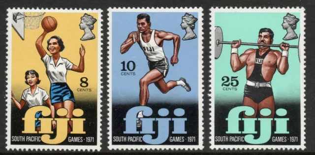 Fiji 1971 South Pacific Games set SG 451-453 Mnh.