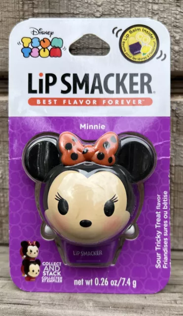 Disney Tsum Tsum Lip Smacker Sour Tricky Treat Flavor Minnie -Halloween- NIP