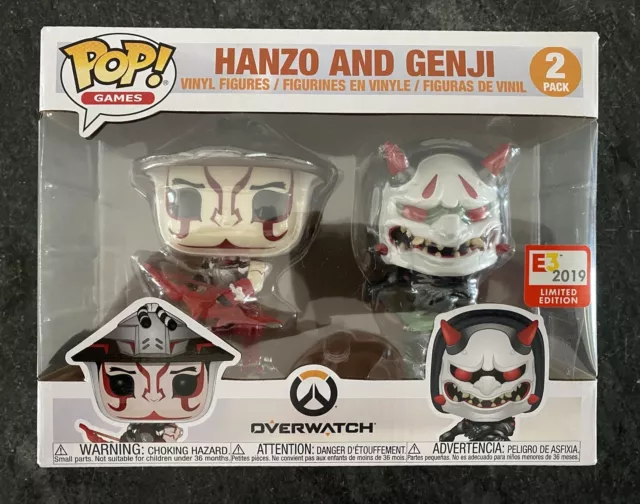 Funko Pop! Paquete de 2 figuras de vinilo Hanzo & Genji (Kabuki & Oni) OverWatch E3 2019