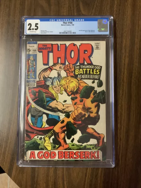THOR #166 CGC 2.5 2nd Appearance of Adam WARLOCK aka HIM Marvel MCU GOTG 3