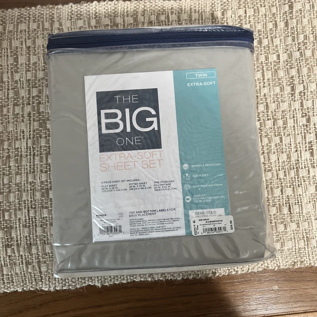 Juego de hojas extra suaves The Big One - gris - talla doble