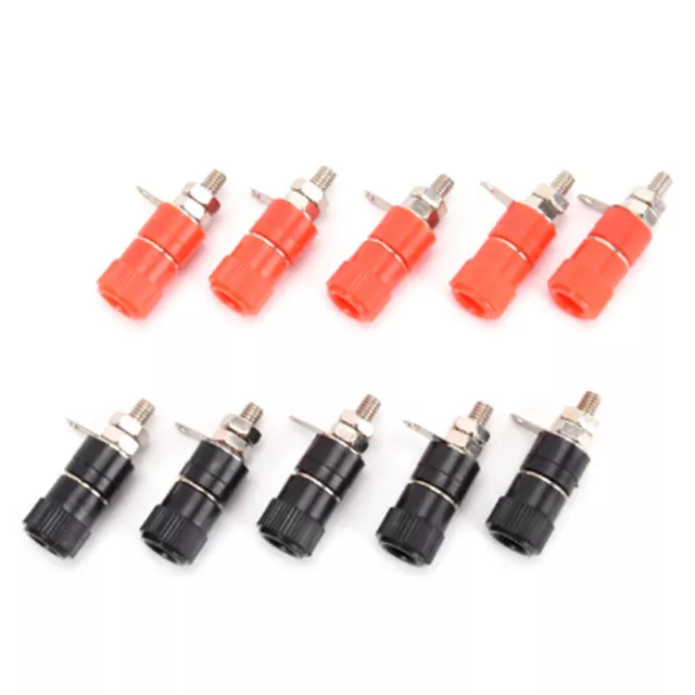 10Pcs Binding Post Speaker Terminal Banana Plug Socket Jack Connectors-wu --❤