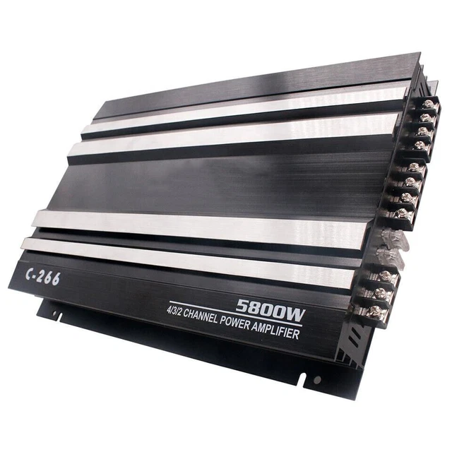 5800Watt 4 Channel Car Amplifier Stereo Audio Speaker Amp For Subwoofer DC 12V