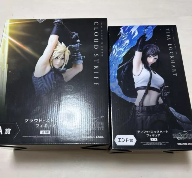 Final Fantasy VII FF7 Rebirth Kuji Tifa & Cloud Figure Prize A & End SQUARE ENIX