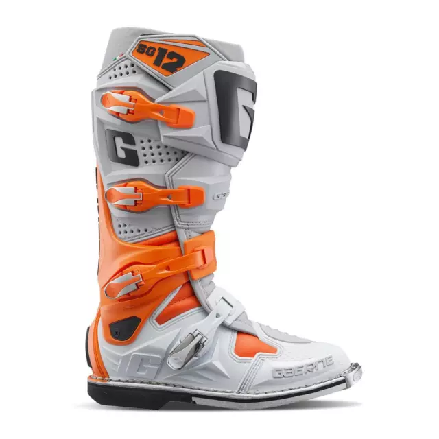 Gaerne SG12 Orange/Grey/White Adult MX Boots Motocross Off-Road Enduro Quad ATV 2