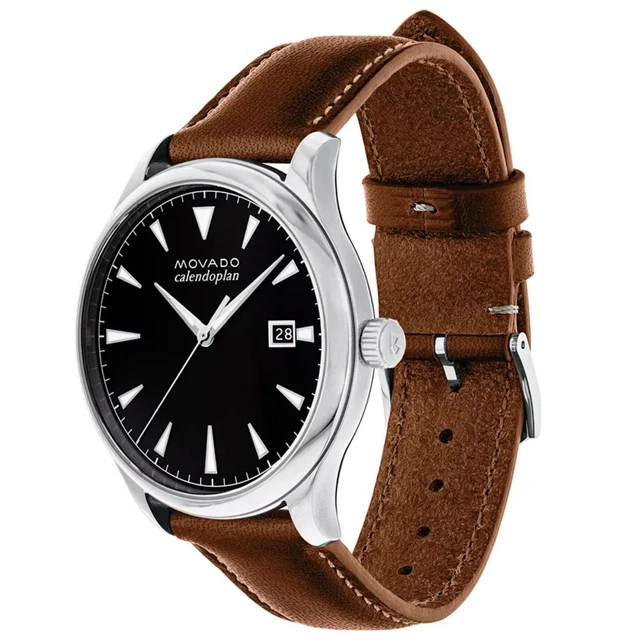 Movado 3650001 Orologio da uomo Heritage Quarzo nero 3