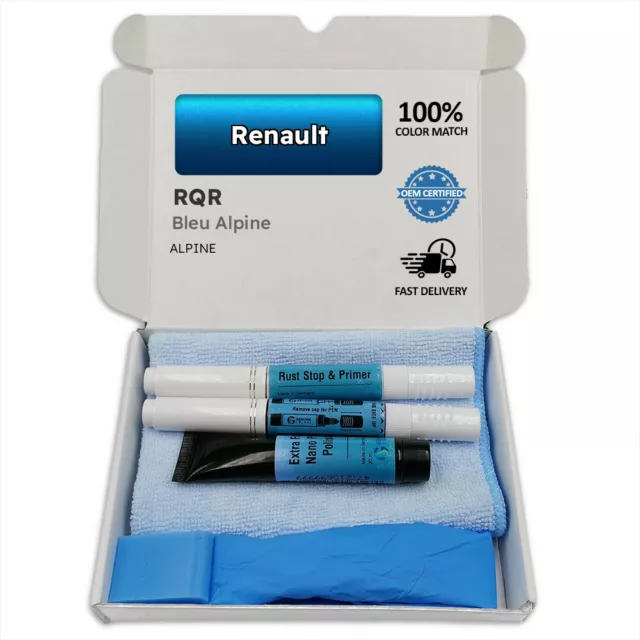 RQR BLEU ALPINE Sarcelle Stylo Retouche Peinture pour Renault Reparation MSRP OE