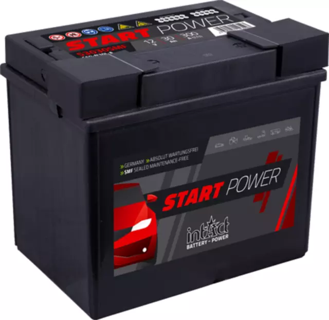 INTACT Motorrad Batterie 53030 30AH 12V BMW K 100 C60-N30L-A 30 AH