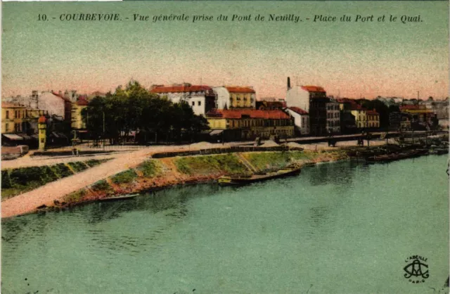 CPA Courbevoie - Vue generale prise du Pont de Neuilly (274758)