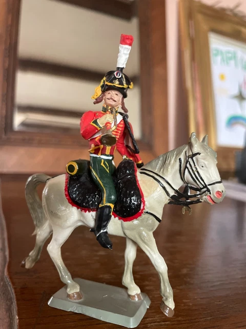 STARLUX EMPIRE PLASTIQUE 1971 / Figurine Trompette Chasseur De La Garde