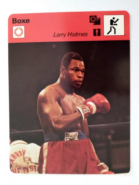 Card (2)    1979  # 110-11 Larry Holmes Boxing French Sportscaster