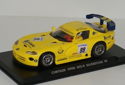 Fly Fly Chrysler Viper Gts-R Silverstone Bgtc 2003 Fente Voiture 1/32 A208 FlySlot 
