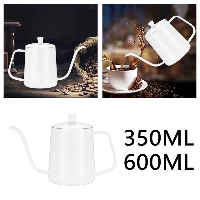 Bouilloire Café Navaris 1L Avec Thermomètre - Acier Inox Bec Col De