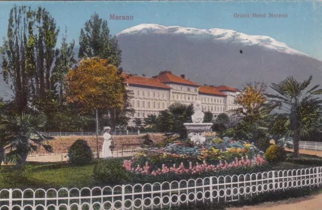 Cartolina *12 Merano Trentino Alto Adige Grand Hotel Memoria Non Viaggiata