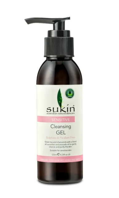 Sukin Natural Sensitive Cleansing Gel 125ml