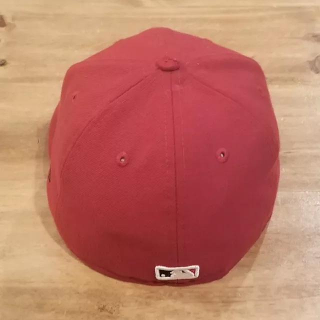 Arizona Diamondbacks Hat Cap New Era Size 7 Fitted Red 59Fifty MLB Baseball 3