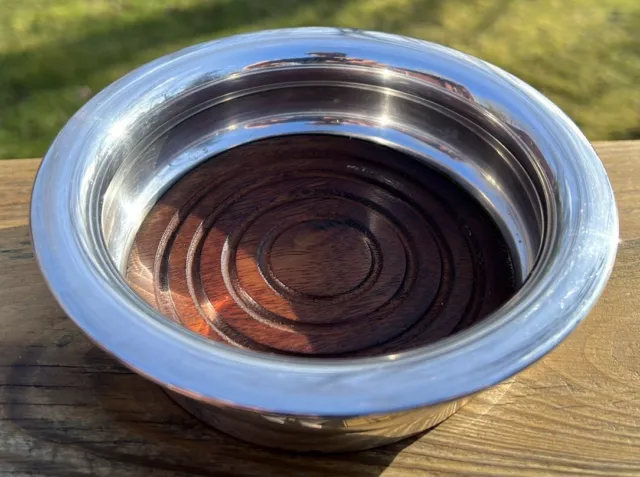 Antique Silverplate Wine Coaster Bottle Holder 6” X 1.75”