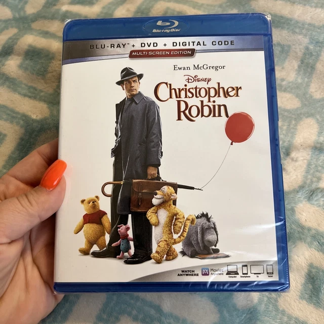 NEW* Disney Christopher Robin (Blu-Ray+ Dvd+ Digital) Ewan McGregor, Region A.