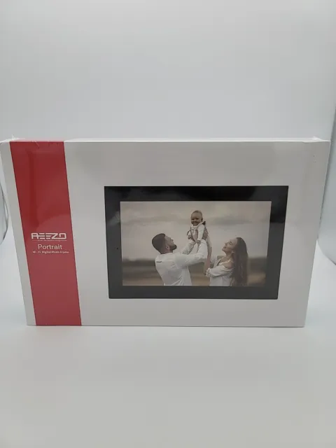 Marco de fotos AEEZO digital WiFi negro de 9" - totalmente nuevo sellado en caja 16 GB