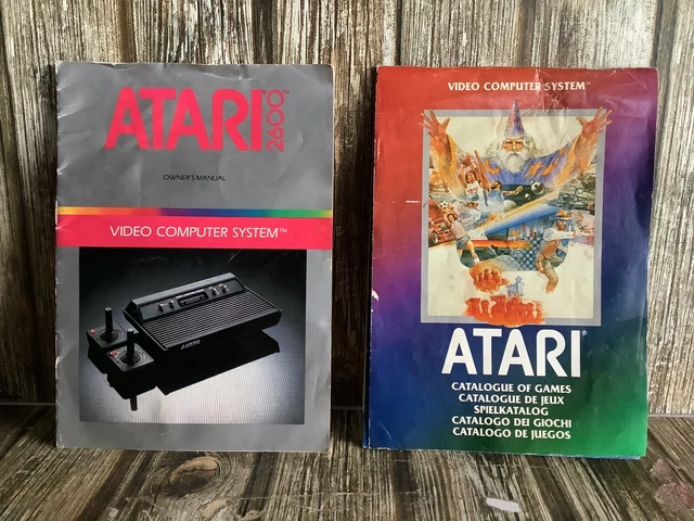 Atari 2600 Owners Manual & Atari Catalogue Of Games