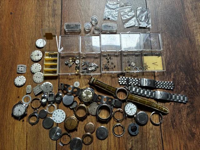 Lot De Pièces Horlogerie - Engrenages, Rouages, Tourelles - Lot N°48 - Multicolore