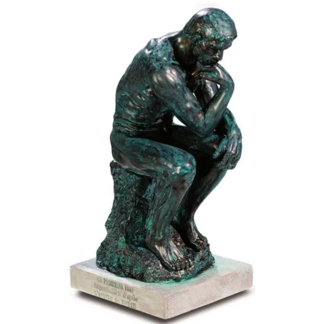 Der Denker - kleine bronzierte Statue 15cm nach Auguste Rodin
