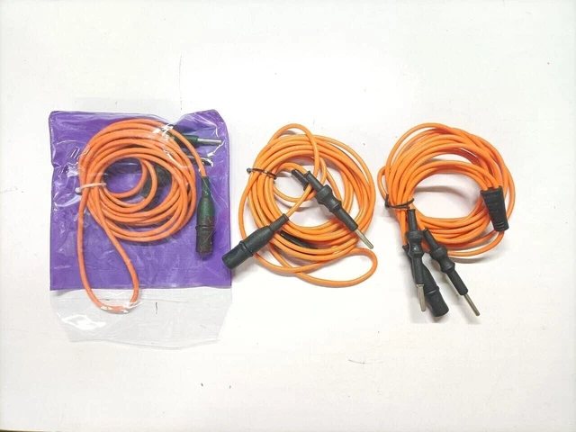 3pc Laparoscopic High Quality Copper Bipolar Cable Reusable Surgical Instruments