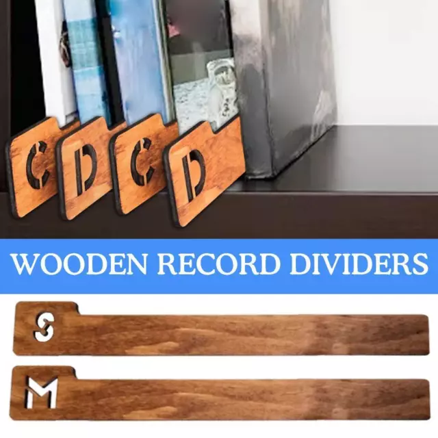 A-Z Vinyl Record Dividers - 26 Record Holder Organizer DIY Guides HOTS L3Q6