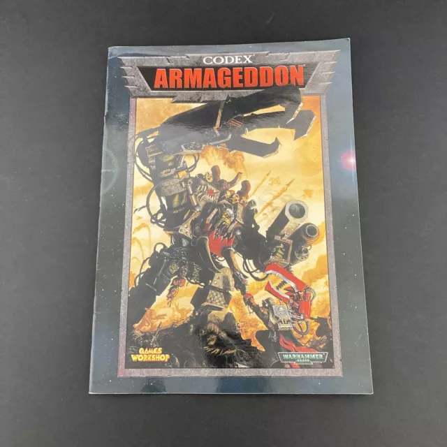 Warhammer 40K Codex Armageddon Ork Book Games Workshop Citadel Vintage 2000
