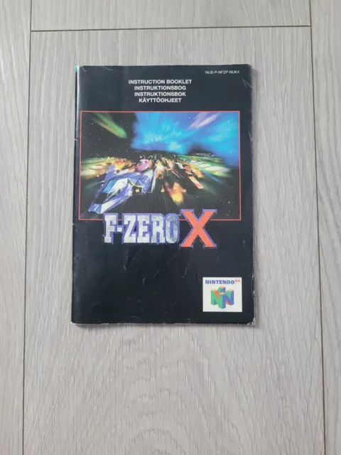 F-Zero X Nintendo 64 N64 Instruction Manual Only