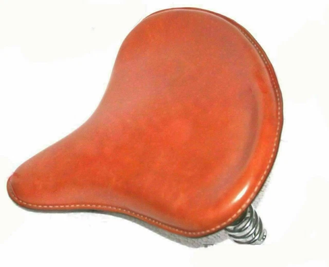 Reale Enfield Classico 500 C5 350cc Rider Anteriore Sedile Con Both Pelle Brown