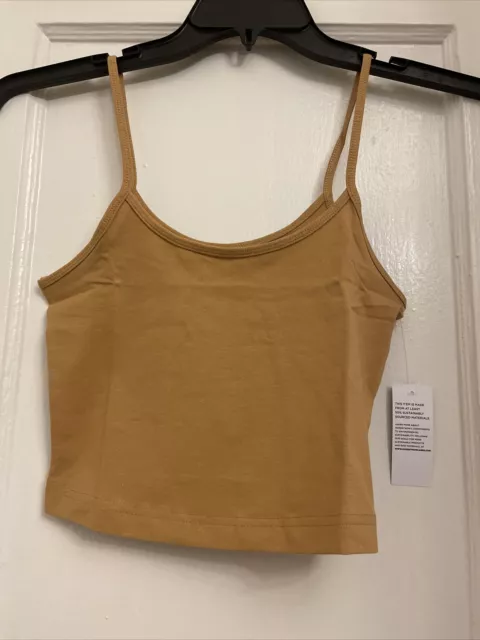 BP Cami Tank Top Organic Cotton Cropped NWT.