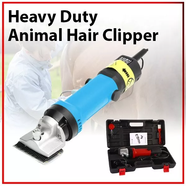 690W Electric Shearing Machine BLUE Sheep Horse Animal Heavy Duty Hair Clipper