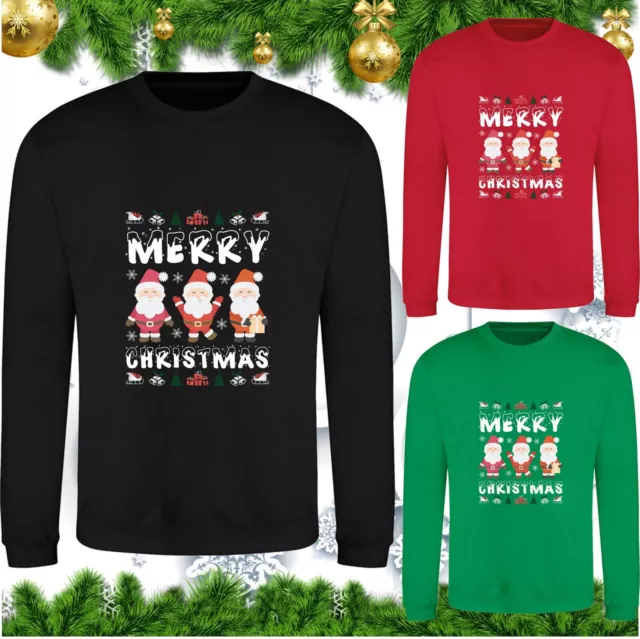 Maglione Buon Natale Babbo Natale Squadra di Natale Natale Felpa Natale Top