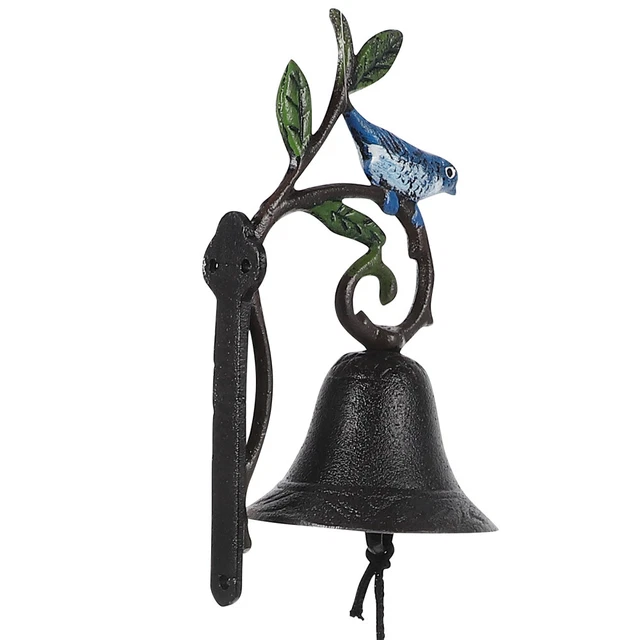 Timbre de puerta pintado retro Heavy Duty Metal Bell interior exterior jardín patio