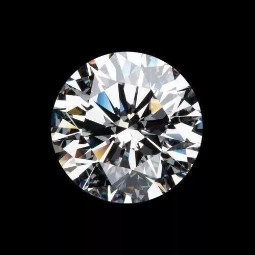 Diamant blanc naturel classique rond de 0,90 ct 6,5 mm certifié de qualité...