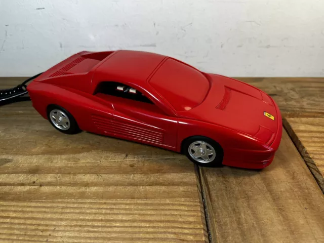 Vintage 80s Red Ferrari Testarossa Landline Phone Car Telephone