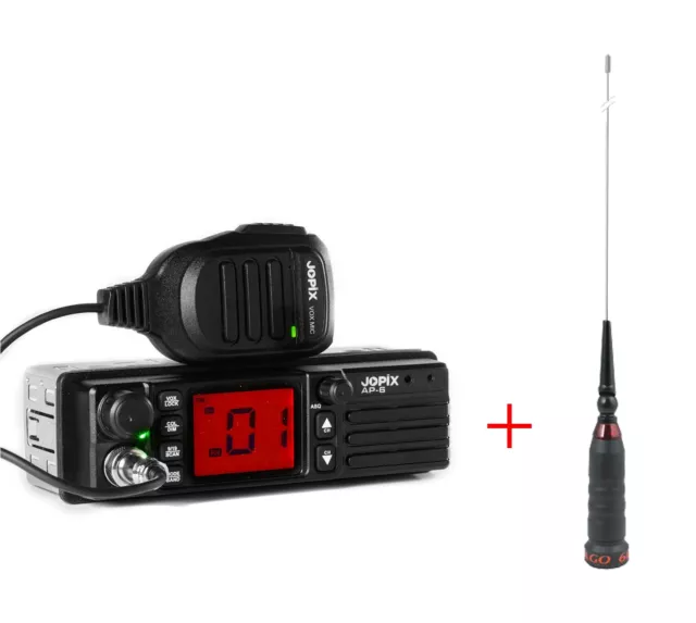 PACK 27 Mhz CB Emisora + Antena - JOPIX AP-6 + SUPER SANTIAGO 600