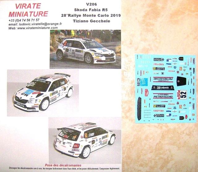 Renault 8 Gordini 1/43 – Rallye Monte Carlo 1970 – Virate Miniature