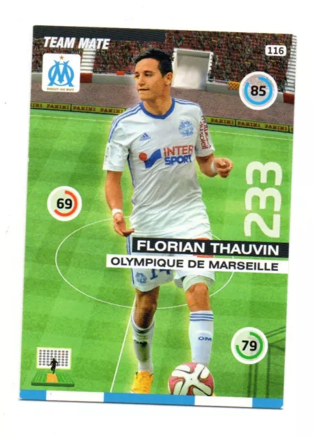 Panini Foot Adrenalyn 2015/2016 - Florian THAUVIN - Olympique Marseille  (A5338)