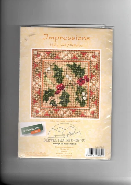 Kit Broderie Point De Croix Riolis 'Petit Hérisson' - Toile Aida 14ct, Fils, Aiguille Inclus