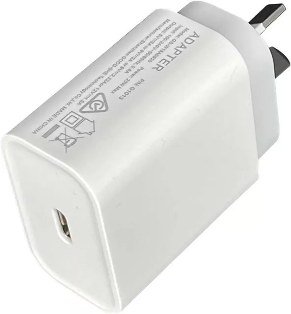 20W Type-C USB Wall Fast Charger PD Power Adapter For iPhone 16 15 14 13  12 11