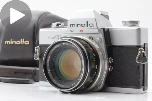 [Exc+5]  Minolta SRT101 SLR 35mm Film Camera MC ROKKOR-PF 55mm f1.7 From JAPAN