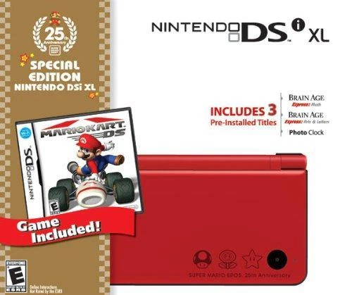 NINTENDO DSI XL Red Super Mario 25th Anniversary Edition Console