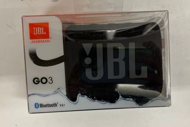 NEW JBL  GO3 Portable Waterproof Wireless Speaker BLACK