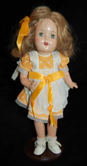 Arranbee NANCY LEE Composition Doll Circle X Yellow Dress Blonde 16" #SLF